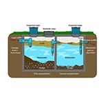Diagram of Properly Functioning Septic System